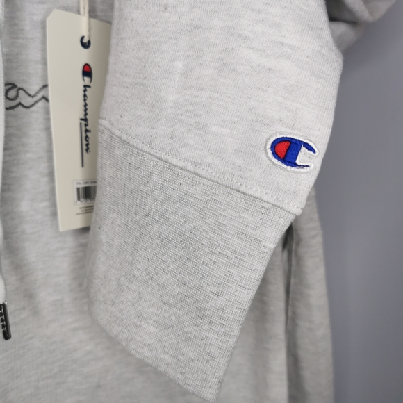 NWT CHAMPION Light Grey Hoodie Size Large - Picture 5 of 7